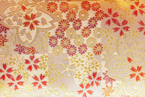 Floral embroidery pattern