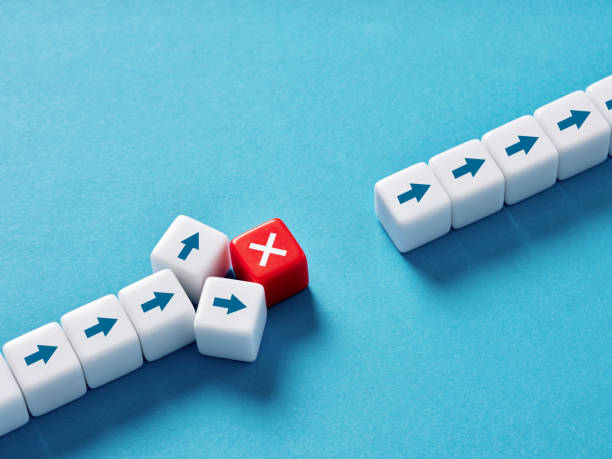 istock Obstacle, barrier and junction. Change direction or vision against challenges. To find alternative solutions. To overcome barriers or boundaries. 1501389470