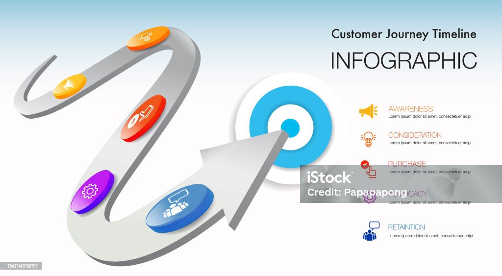 Infographic 5 Step Road Map For Business Chart To Present Data Progress ...