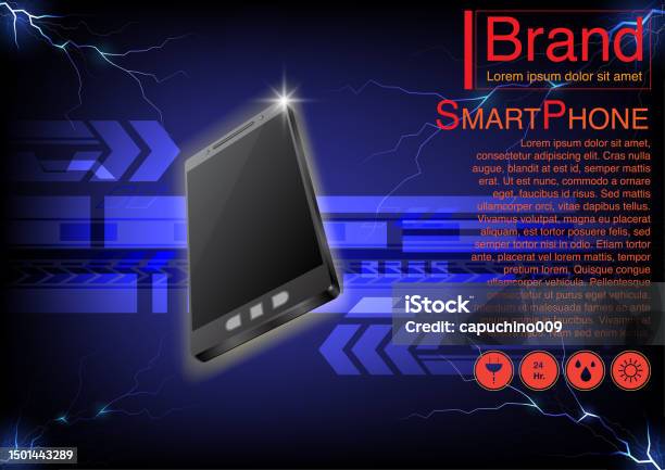 Abstract Phone Advertisement Smartphone Advertising Vector Stock Illustration - Download Image Now ...
