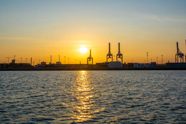 istock Denmark - Aarhus city harbor front at sunset 1501484168