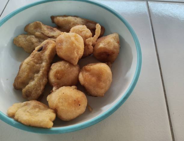 istock Fried bananas and fried tape in iron containers 1501493077