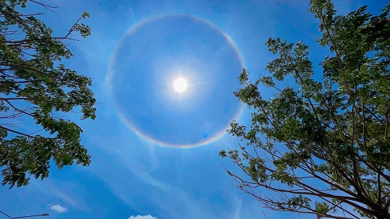 The sun halo in Thailand