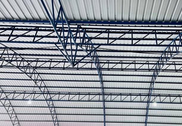 istock Metal sheet warehouse roof 1501496692