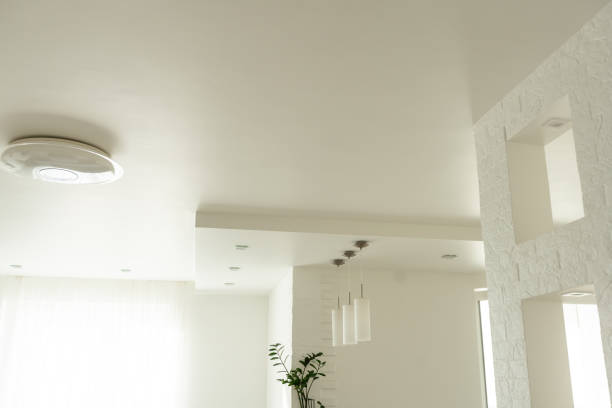 istock Gypsum board ceiling of house at construction site 1501517680