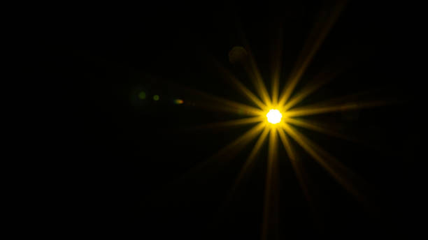 istock Abstract Natural Sun flare on the black 1501522023