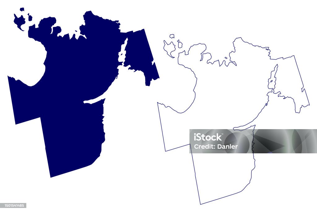 Mapa Simce Vetores de Ilustração Vetorial Do Mapa Do Condado De Simcoe Esboço De ...