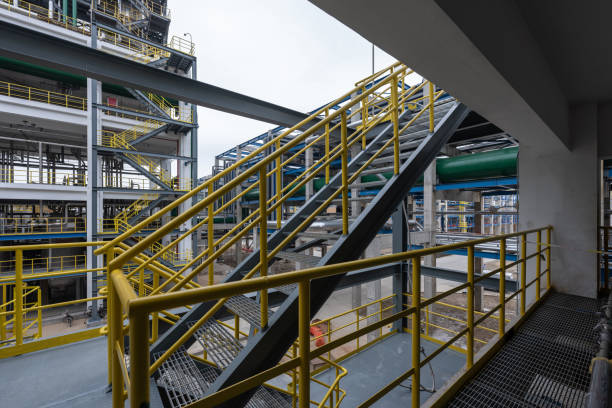 istock Staircase of factory building under construction 1501558673