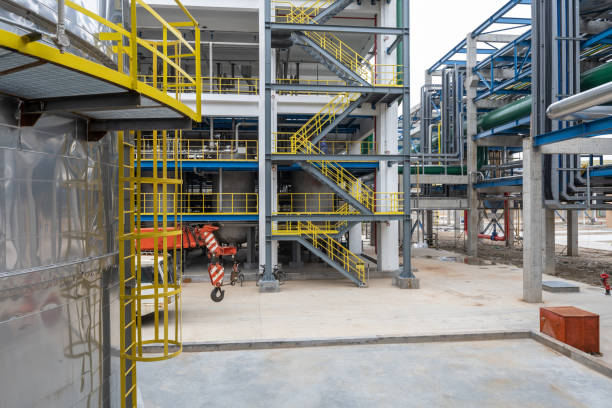 istock Chemical factory buildings under construction 1501560620