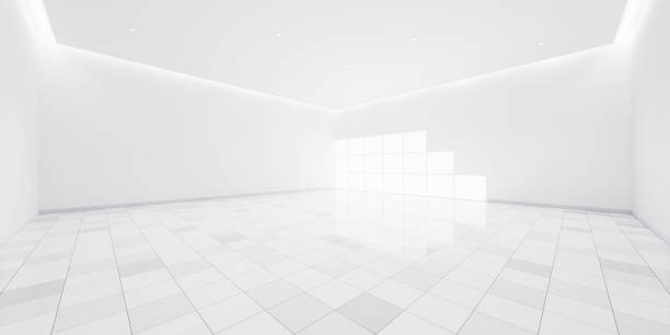 istock 3d rendering of empty room and tile floor for background. 1501676495