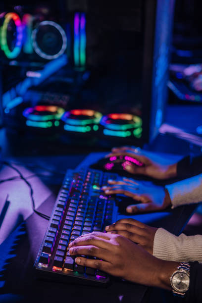 istock Esports Games computer room and lights 1501677132