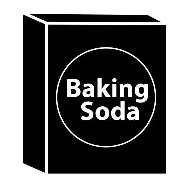Vector illustration of Box of baking soda icon. Baking soda sign. flat style.