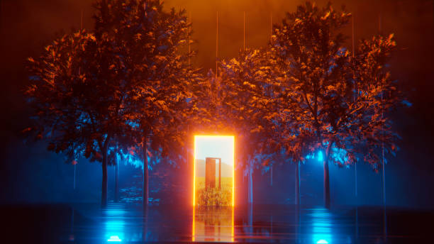 istock Illuminated Portal Reval Path into a Hidden Realm 1501688301
