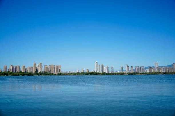 Sea city skyline