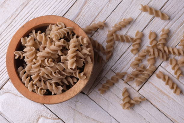 istock buckwheat are plants whose seeds can be processed into flour. However, horse wheat does not belong to the cereal family like wheat. Fagopyrum esculentum. Pasta spiral buckwheat. Gluten free pasta 1501690172
