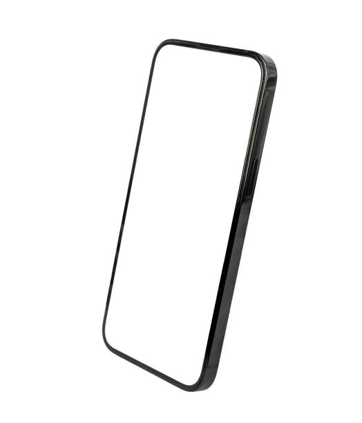 istock Mobile phone mockup, blank screen. Smartphone display mock-up isolated on white background 1501710972
