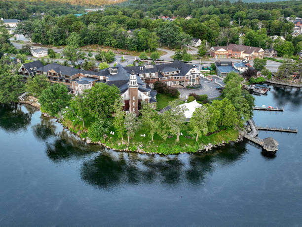 Meredith, NH from the lake
