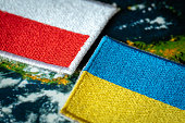 Flags of Poland and Ukraine, Concept, Diplomatic and economic relations between countries, mutual relations between neighboring countries