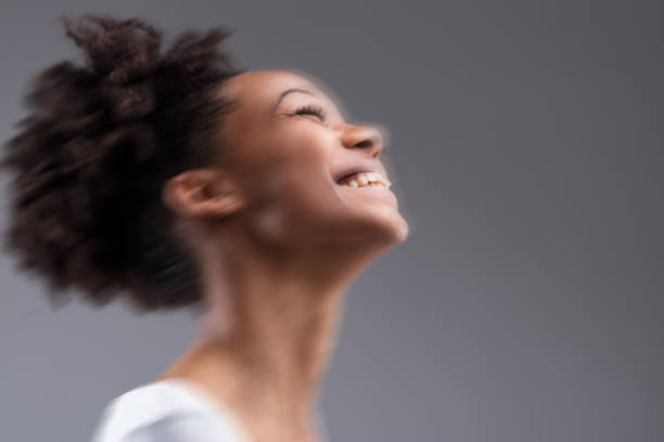 istock Joyful woman in artistic motion blur 1501739544
