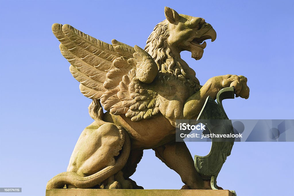 Griffin-Skulptur in Moltke-Brücke in Berlin - Lizenzfrei Greif Stock-Foto