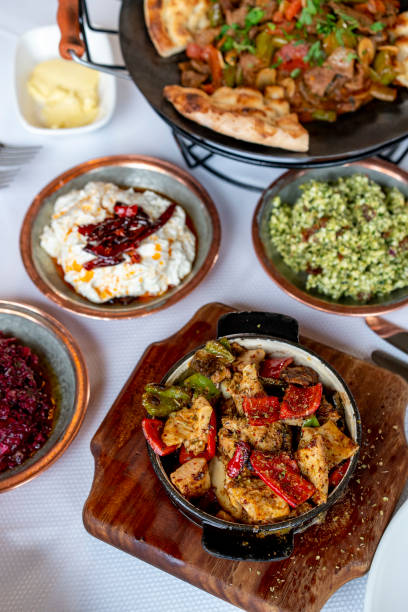 istock Turkish meze servise table. There are many turkish meze., 1501750970