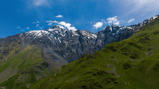 Aerial view of Caucasus Mountains, Georgia