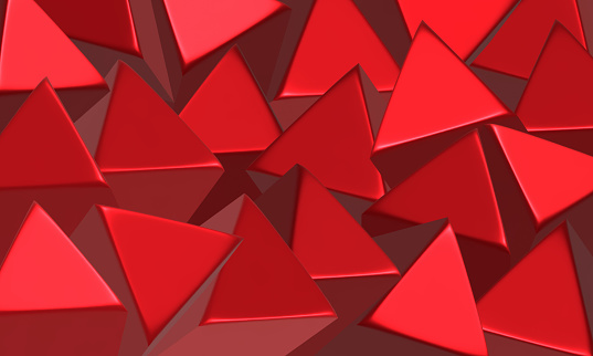 Free Stock Photo of Red and White 3d triangles repeat pattern ...
