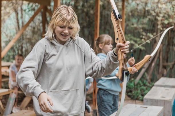 istock Archery fun for young children at a local range 1501758653