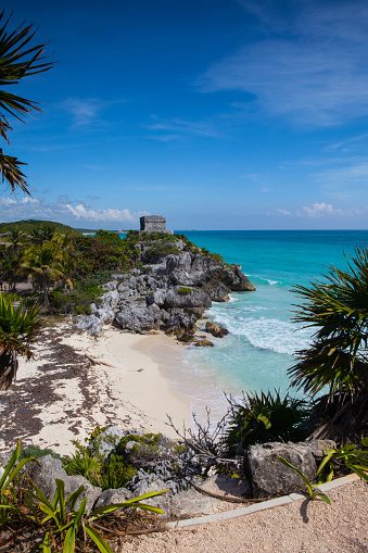 Majestic ruins in Tulum.Tulum is a resort town on Mexicos Caribbean coast. The 13th-century, walled Mayan archaeological site at Tulum National Park overlooks the sea.