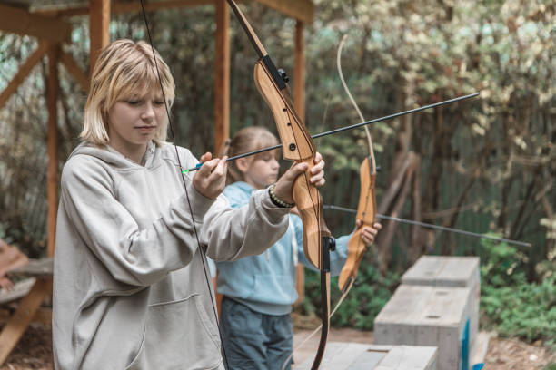 istock Archery fun for young children at a local range 1501762291