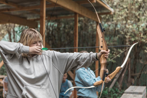 istock Archery fun for young children at a local range 1501762295