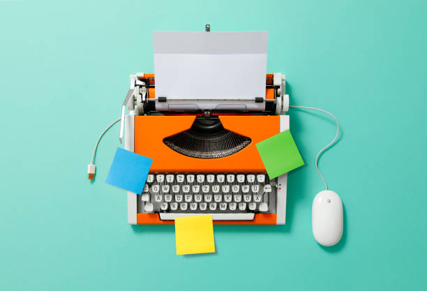 istock Orange Typewriter of the 70s 1501764261
