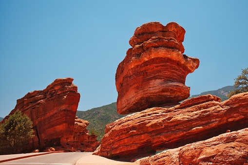 Beautiful landscape in Garden of Gods in Colorado,USA