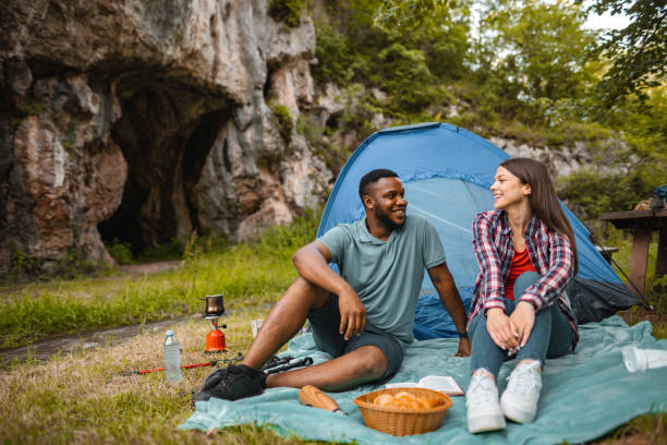 istock Two people camping in the mountain 1501767469