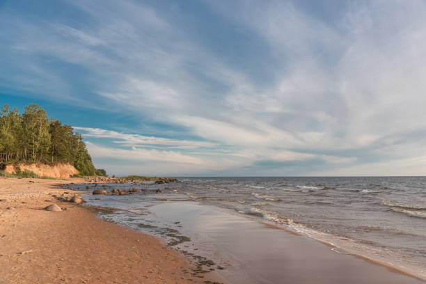 istock Ezhurgas cliffs (latvian: Eurgas klintis) on Baltic sea shore in Latvia on summer day 1501769066