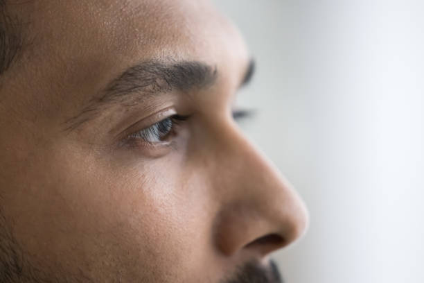 istock Indian male upper face close up shot 1501770466