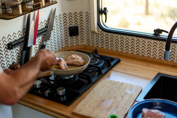 istock older man cooking in his motorhome,Cooking on Wheels 1501774945