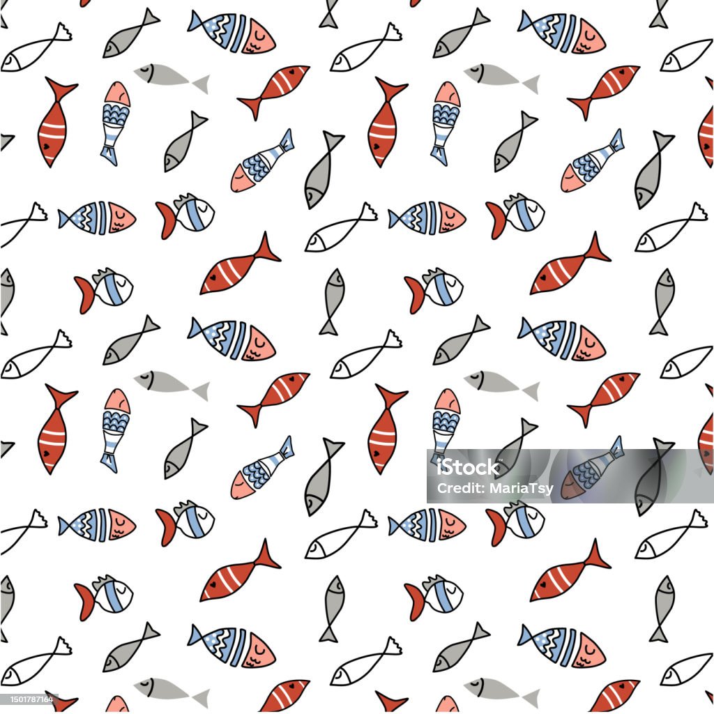 Fish Pattern Stock Pattern Fish Vector Illustration Stock Illustration - Download Image ...