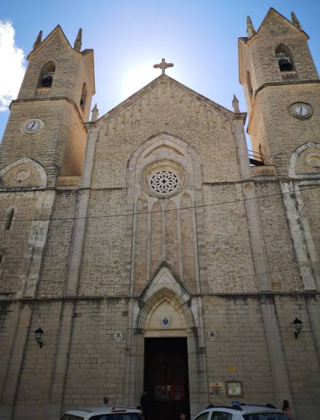 The Purísima Xiqueta church is a Catholic temple in the Valencian municipality of Benissa The Purísima Xiqueta church is a Catholic temple in the Valencian municipality of Benissa benissa stock pictures, royalty-free photos & images