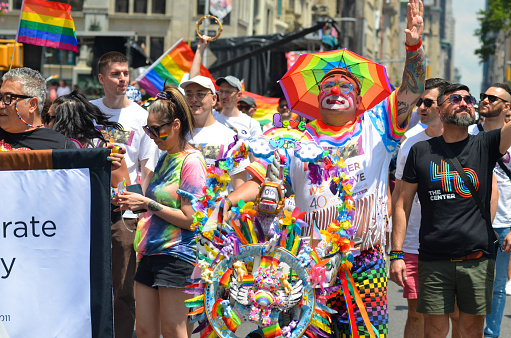 Millions take part in the 54th Annual Pride Parade along Fifth Avenue in New York City on June 25, 2023.