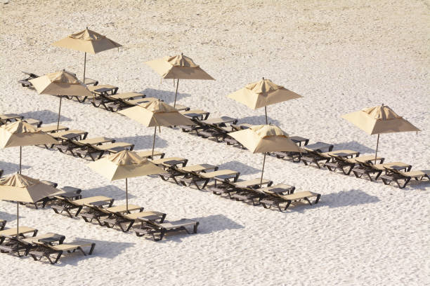 istock Umbrellas and Beach Chairs at a resort 1501821644