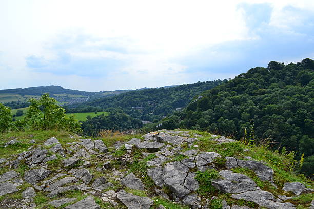 High Tor View stock photo