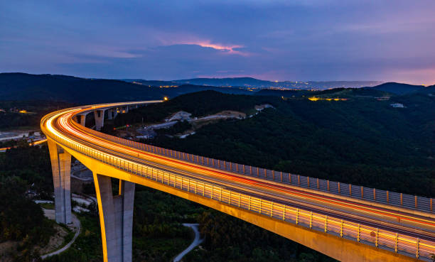 istock Illuminated viaduct Crni Kal in Slovenia 1501839053