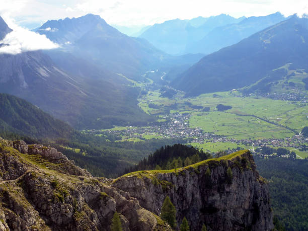 istock A small town is located in the valley between the mountains. View from above and from a distance. Tourist scenic landscape 1501885232
