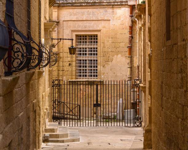 istock Bastion Street with typical buildings in Mdina, Malta 1501903310