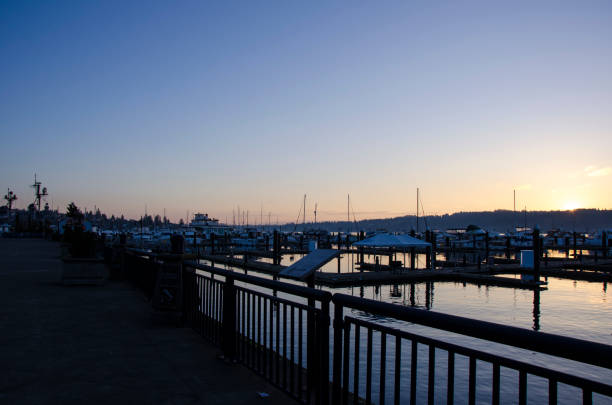 Bremerton boardwalk at sunrise