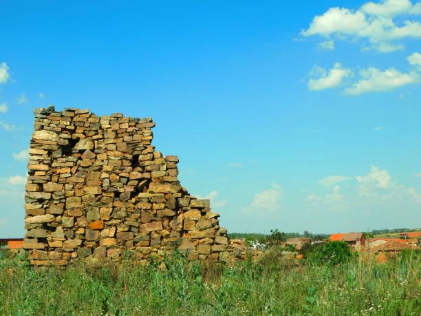 ruins in a rural village in Zamora