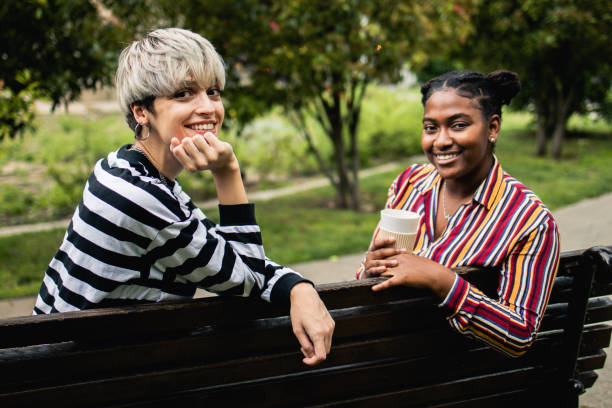 istock Two happy young women are having fun outside 1501971222