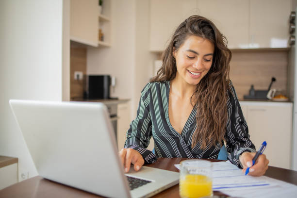 istock Entrepreneur is running her online business 1501980346