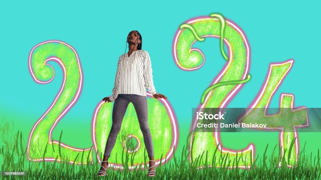 New Year 2024 Concept Stock Photo Download Image Now 2024 Years, 2024, Abstract iStock